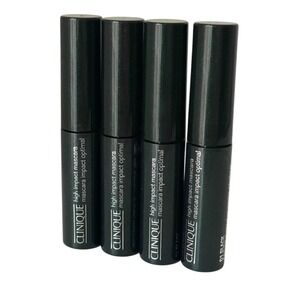 Clinique High Impact Mascara Lot of 4 Mini Black Travel Size 3.5ml New